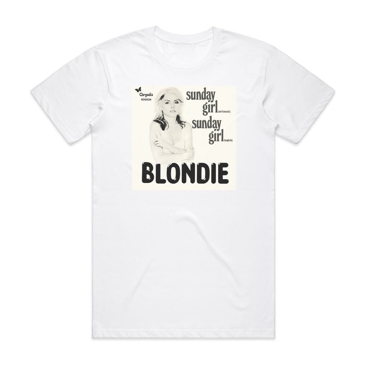 Blondie Sunday Girl 2 Album Cover T-Shirt White