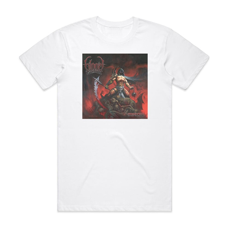 Blood Tsunami Thrash Metal Album Cover T-Shirt White