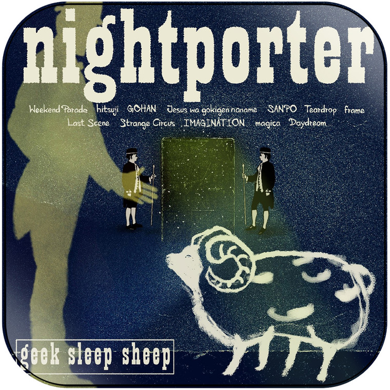 Geek Sleep Sheep Nightporter Album Cover Sticker