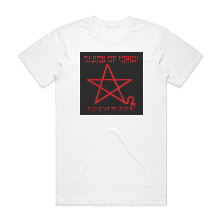 Blood of Kingu De Occulta Philosophia Album Cover T-Shirt White