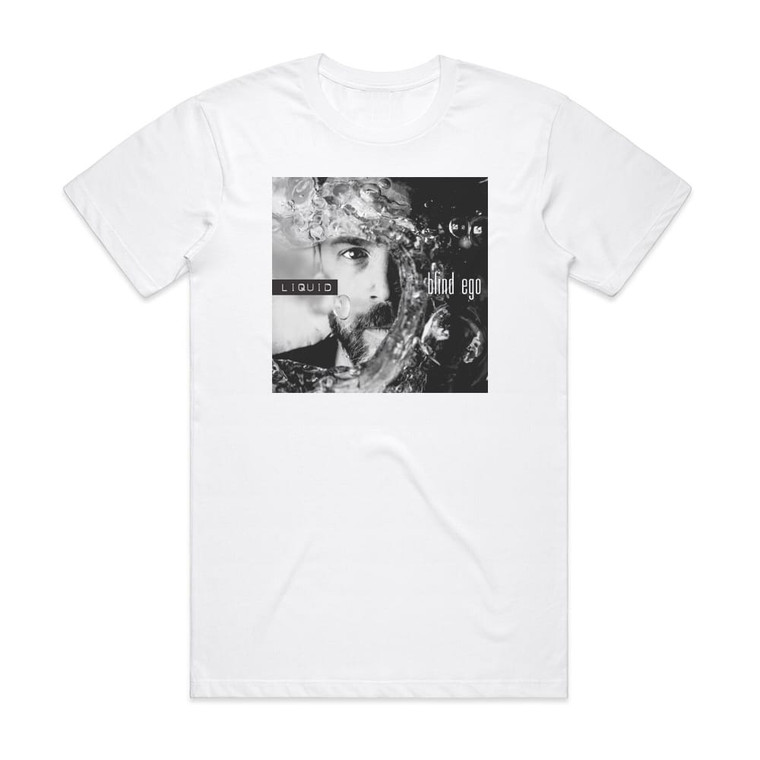 Blind Ego Liquid Album Cover T-Shirt White