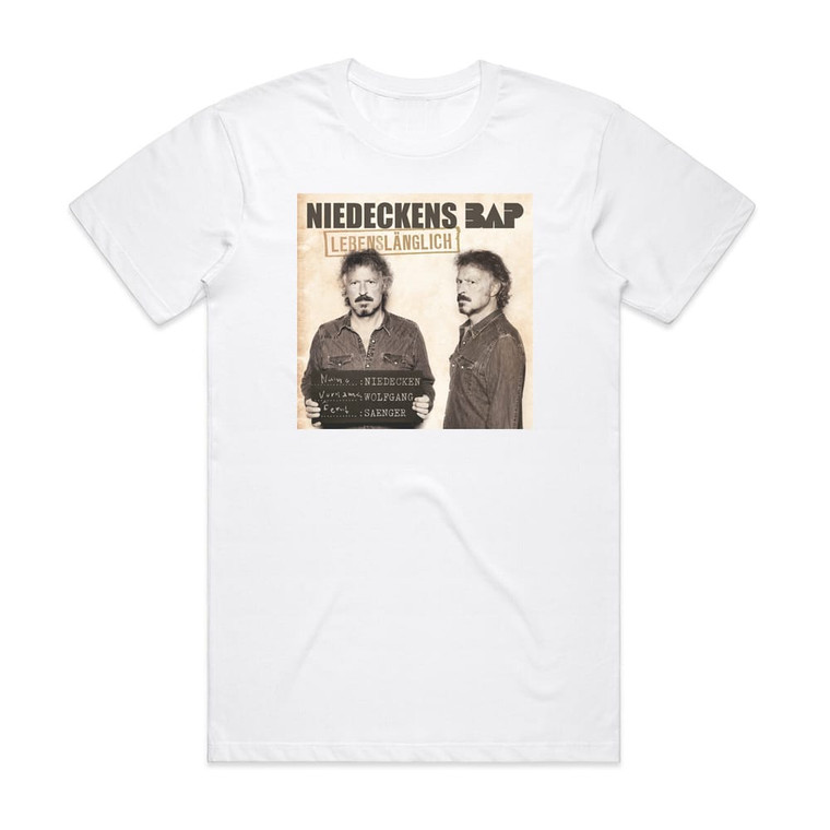 BAP Lebenslnglich 1 Album Cover T-Shirt White