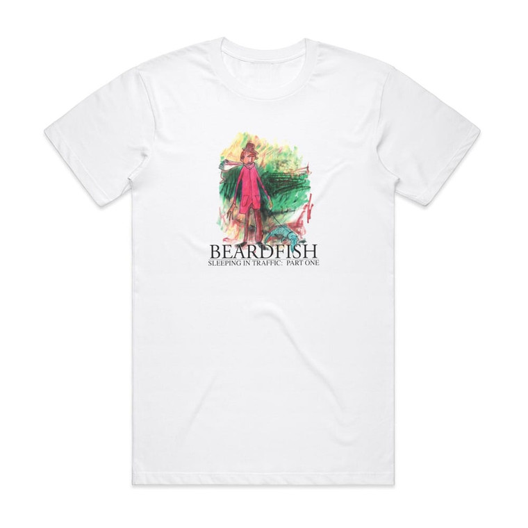 Beardfish Sleeping In Traffic Part One Album Cover T-Shirt White