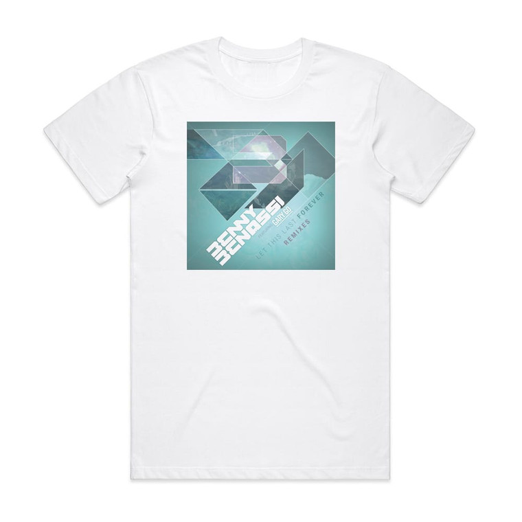 Benassi Benny Let This Last Forever Remixes Album Cover T-Shirt White Benassi Benny Let This Last Forever Remixes Album Cover T-Shirt White