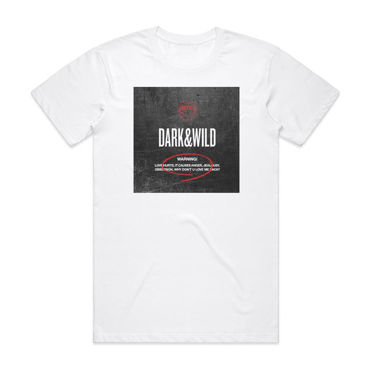 Bangtan Boys Darkwild 2 Album Cover T-Shirt White