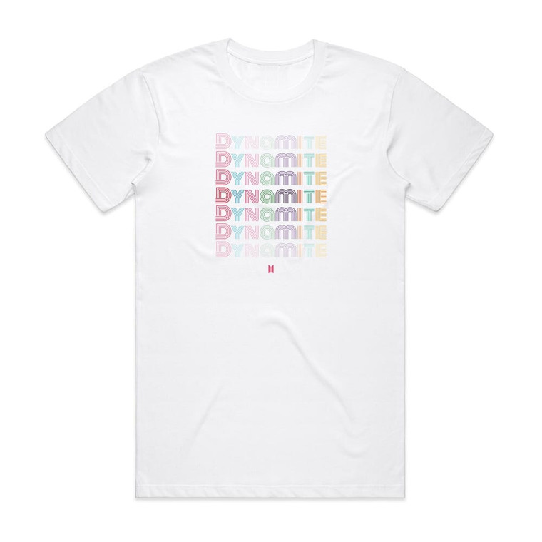 Bangtan Boys Dynamite Album Cover T-Shirt White