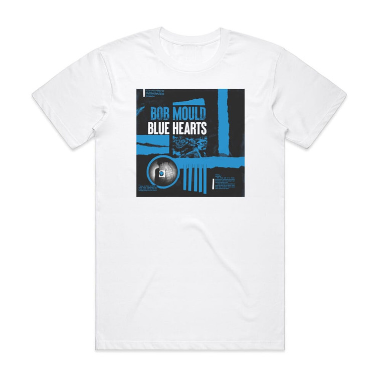Bob Mould Blue Hearts Album Cover T-Shirt White
