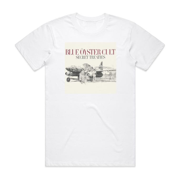 Blue Oyster Cult Secret Treaties Album Cover T-Shirt White