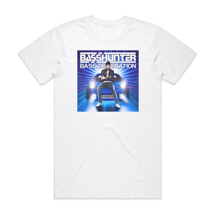 Basshunter Bass Generation Album Cover T-Shirt White
