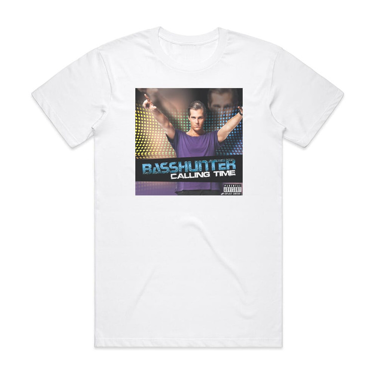 Basshunter Calling Time Album Cover T-Shirt White