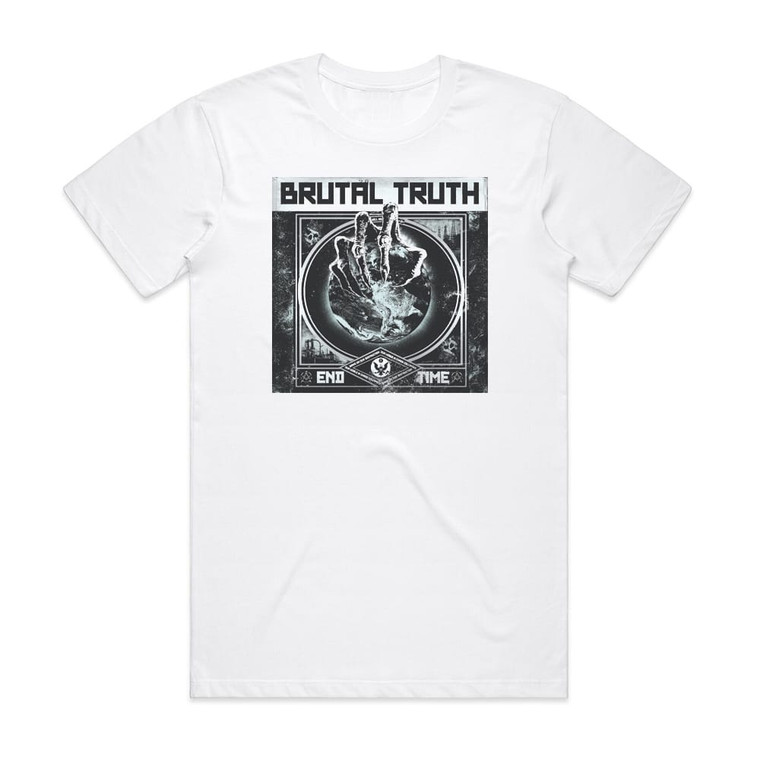 Brutal Truth End Time Album Cover T-Shirt White