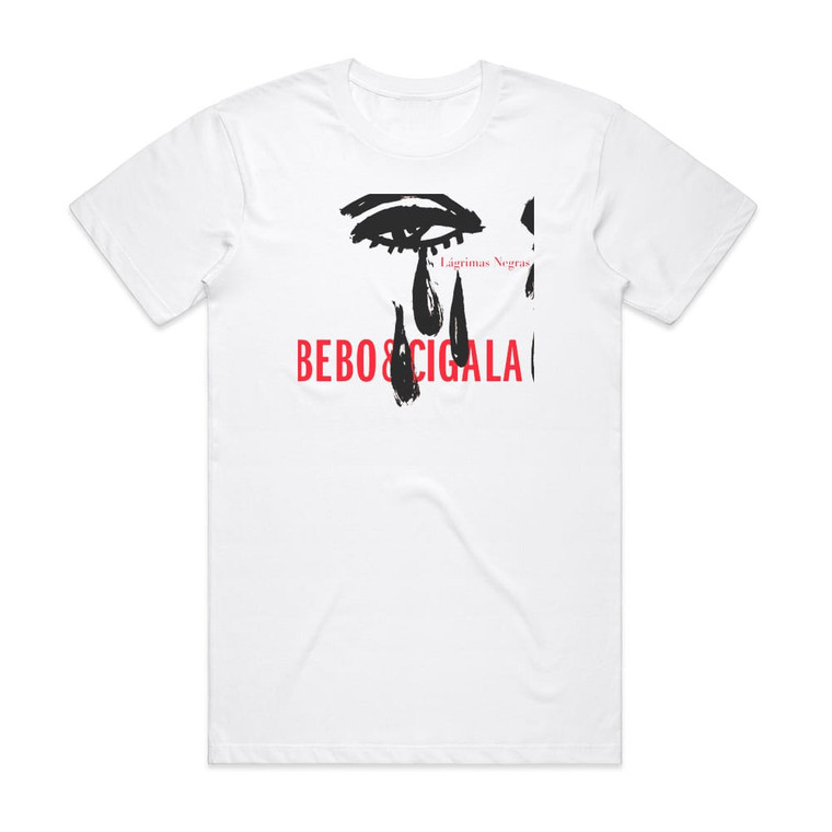 Bebo and Cigala Lgrimas Negras Album Cover T-Shirt White