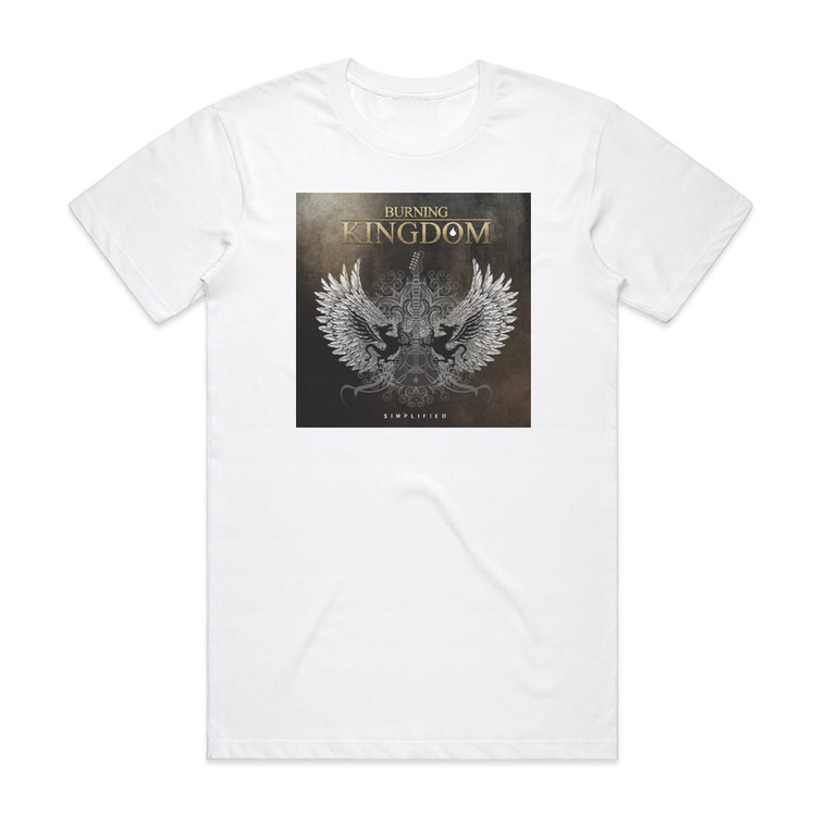 Burning Kingdom Simplified Album Cover T-Shirt White Burning Kingdom Simplified Album Cover T-Shirt White