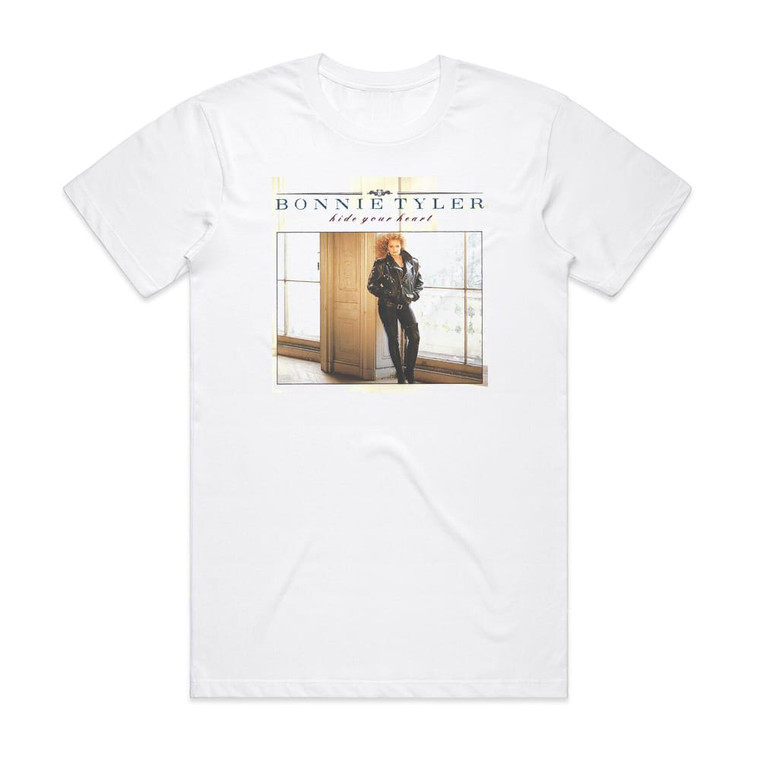 Bonnie Tyler Hide Your Heart 1 Album Cover T-Shirt White