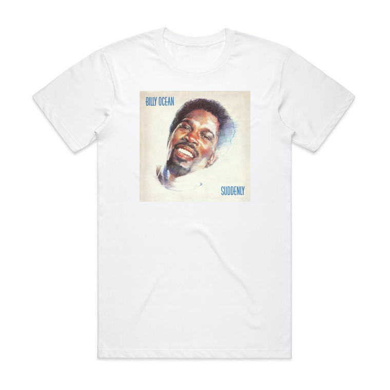 Billy Ocean Suddenly Album Cover T-Shirt White