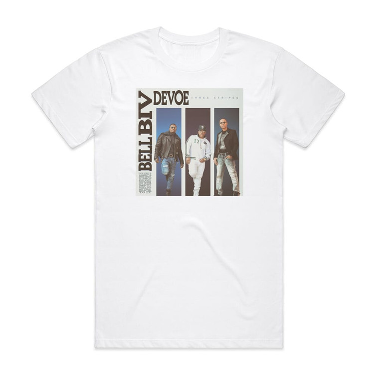 Bell Biv DeVoe Three Stripes Album Cover T-Shirt White