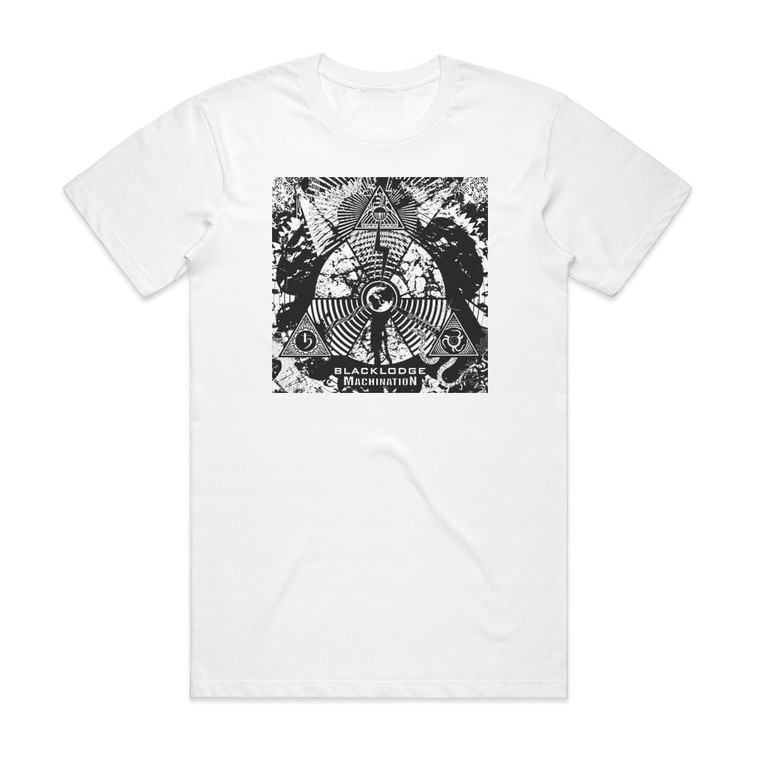 Blacklodge Machination Album Cover T-Shirt White