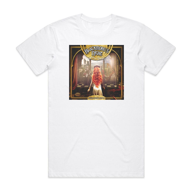 Blackmores Night All Our Yesterdays Album Cover T-Shirt White Blackmores Night All Our Yesterdays Album Cover T-Shirt White