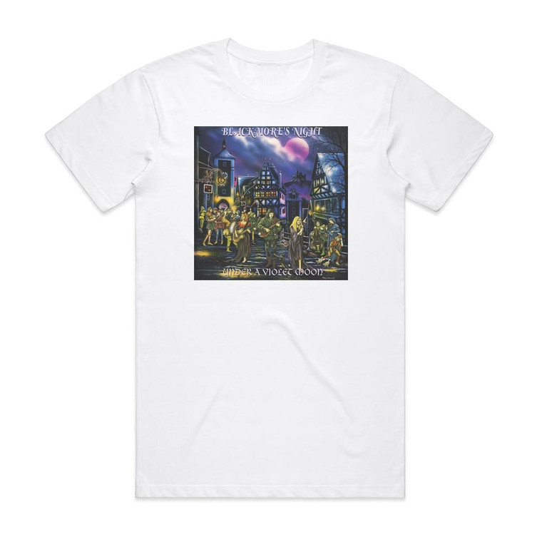 Blackmores Night Under A Violet Moon Album Cover T-Shirt White