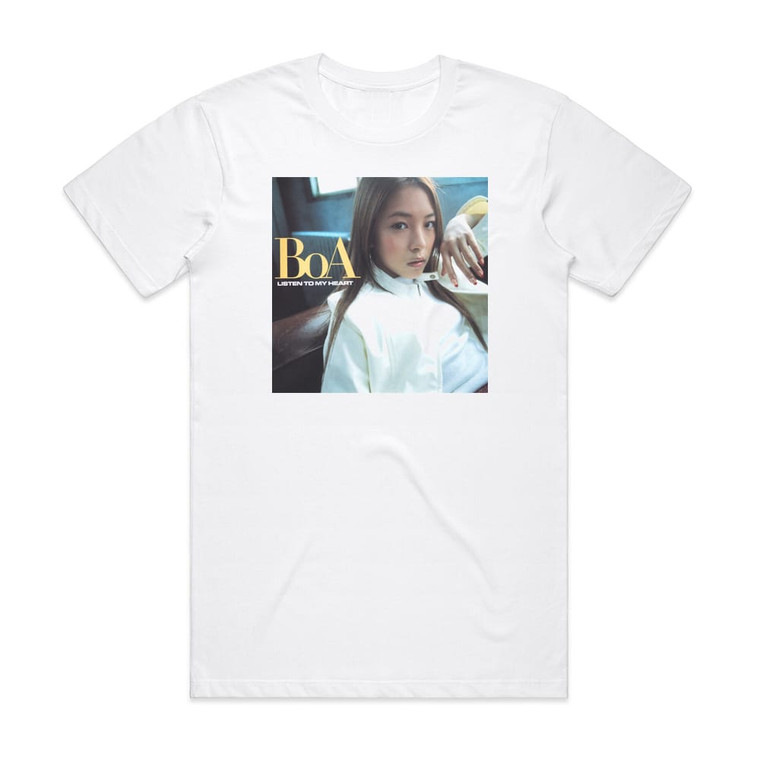 BoA Listen To My Heart Album Cover T-Shirt White