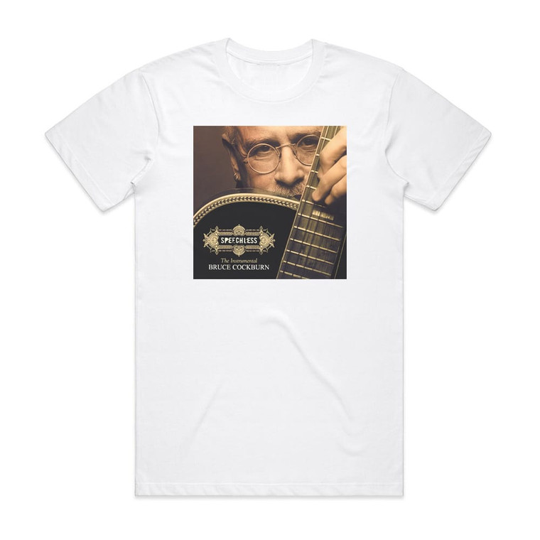 Bruce Cockburn Speechless Album Cover T-Shirt White