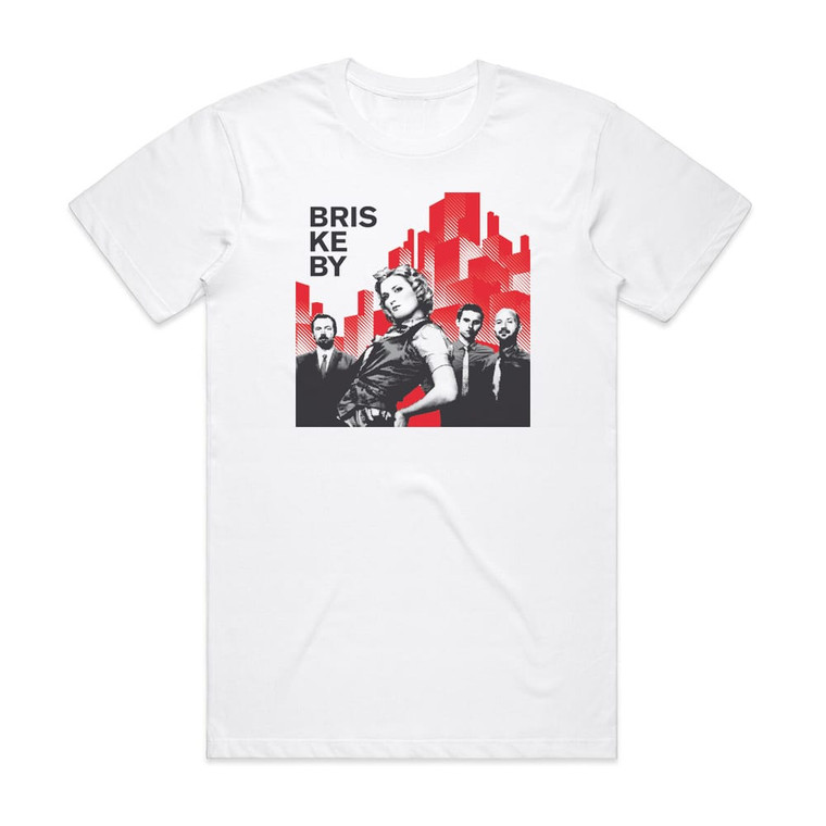 Briskeby Jumping On Cars Album Cover T-Shirt White