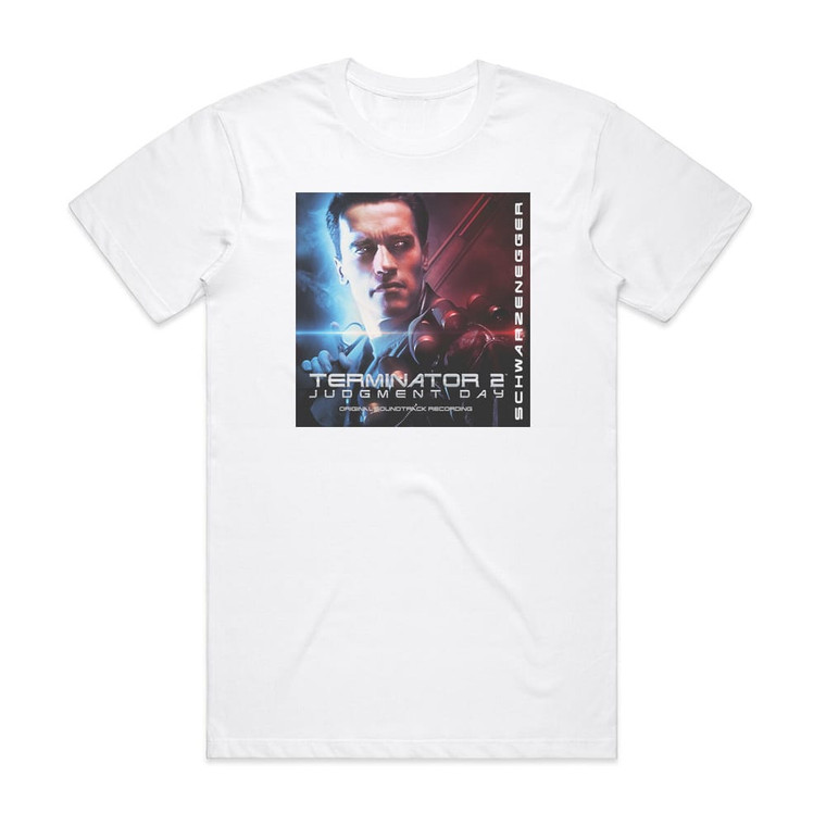 Brad Fiedel Terminator 2 Judgment Day 2 Album Cover T-Shirt White