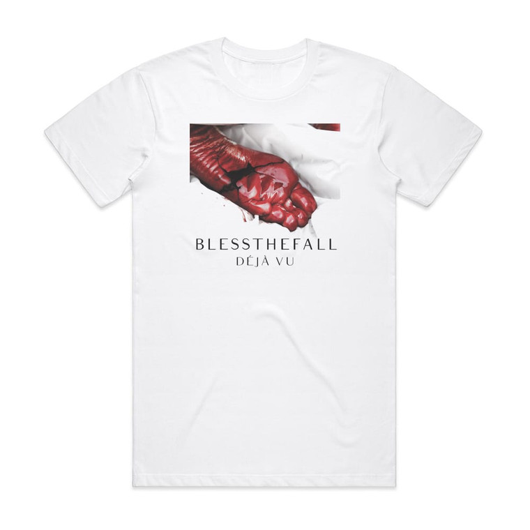 Blessthefall Dj Vu Album Cover T-Shirt White