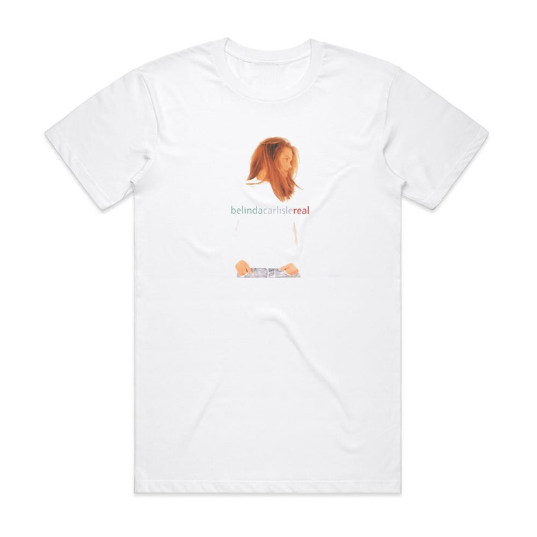 Belinda Carlisle Real Album Cover T-Shirt White