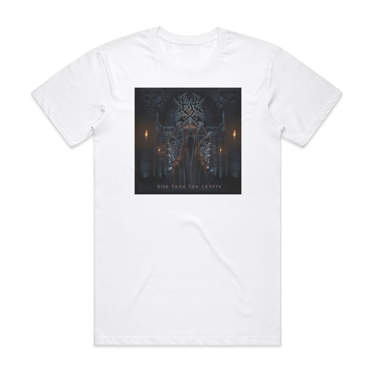 Brutal Homicide Rise From The Crypts Album Cover T-Shirt White