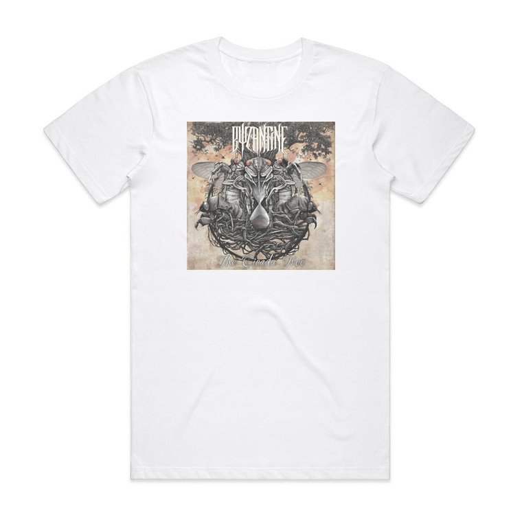 Byzantine The Cicada Tree Album Cover T-Shirt White