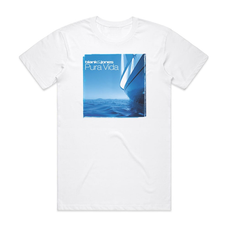 Blank and Jones Pura Vida Album Cover T-Shirt White