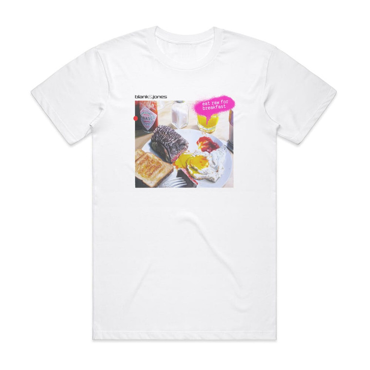 Blank and Jones Eat Raw For Breakfast Album Cover T-Shirt White