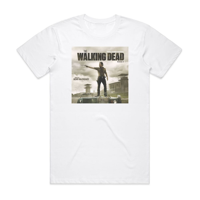 Bear McCreary The Walking Dead Season 3 Album Cover T-Shirt White