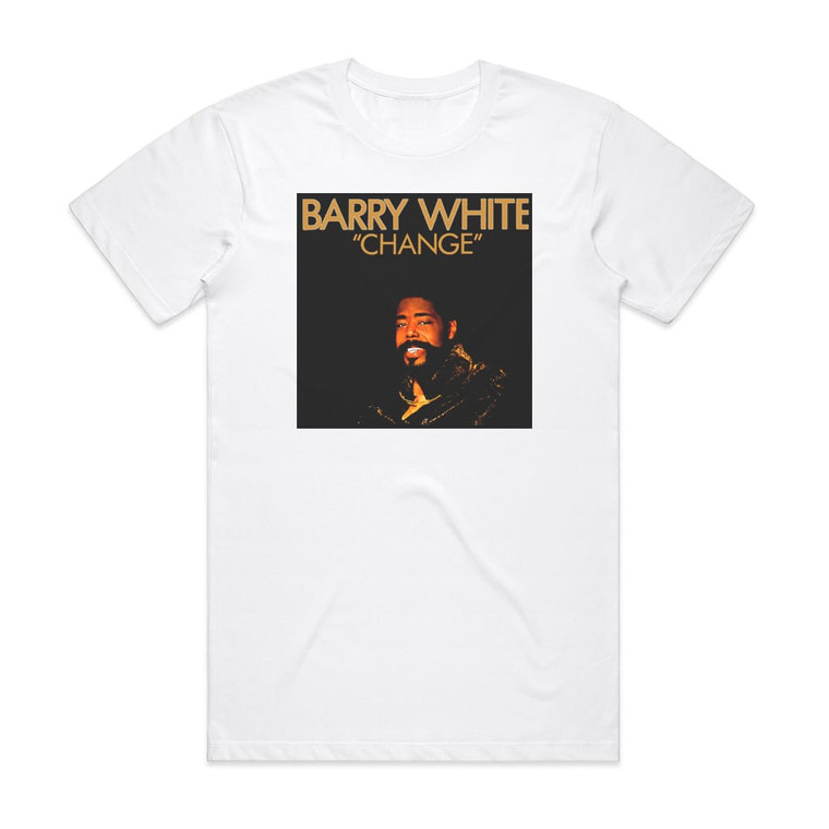 Barry White Change Album Cover T-Shirt White