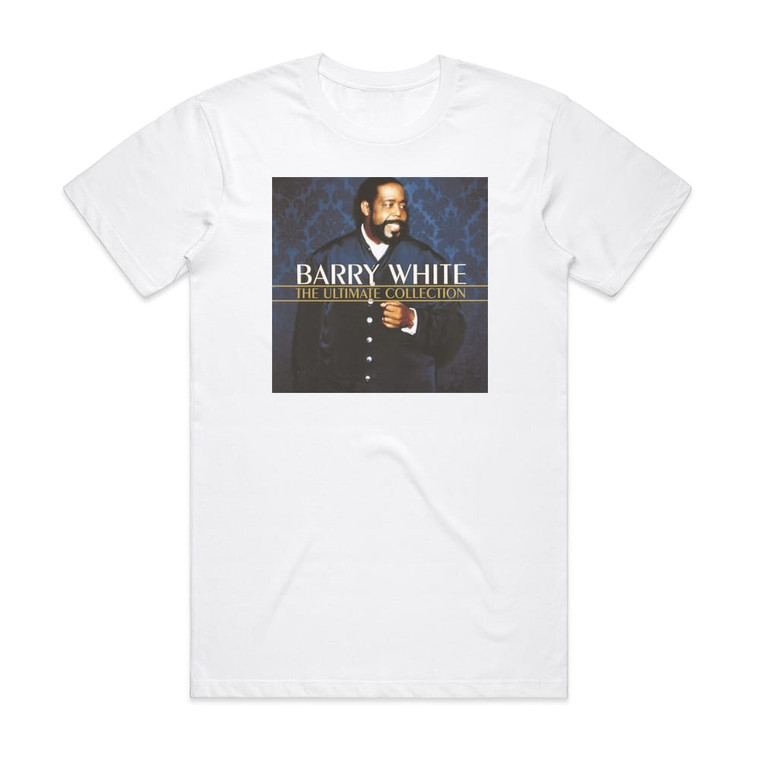 Barry White The Ultimate Collection Album Cover T-Shirt White