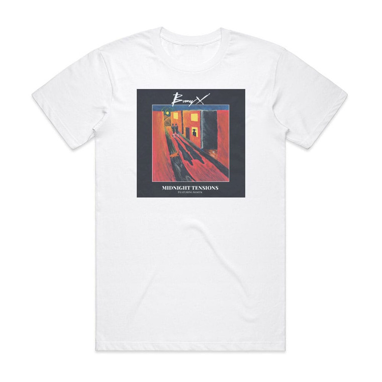 Bunny X Midnight Tensions Album Cover T-Shirt White