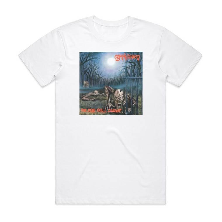 Baphomet The Dead Shall Inherit Album Cover T-Shirt White