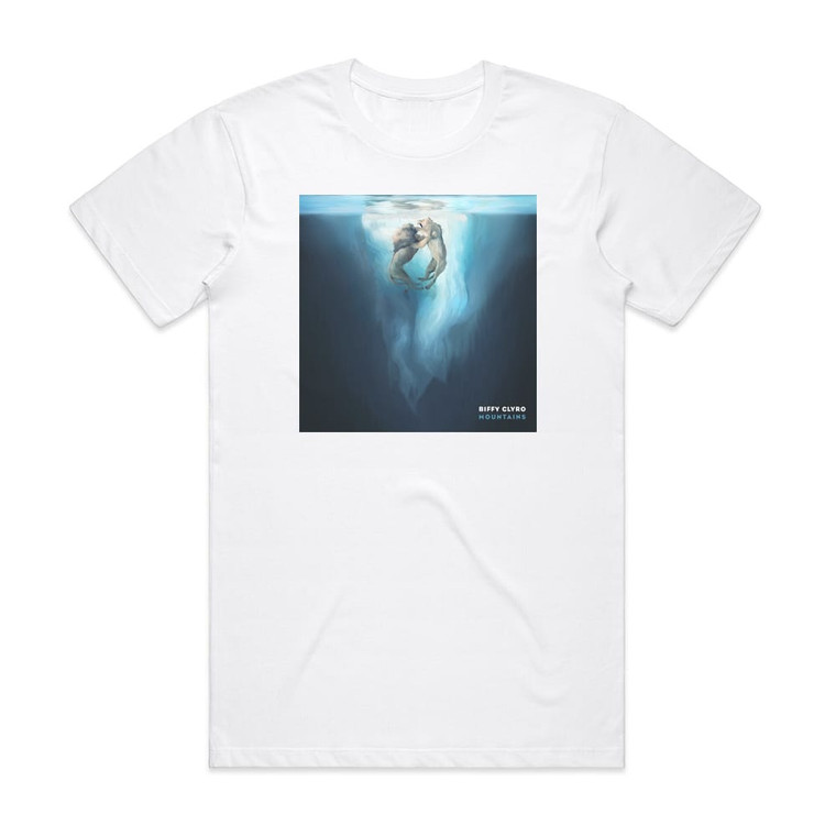 Biffy Clyro Mountains Album Cover T-Shirt White