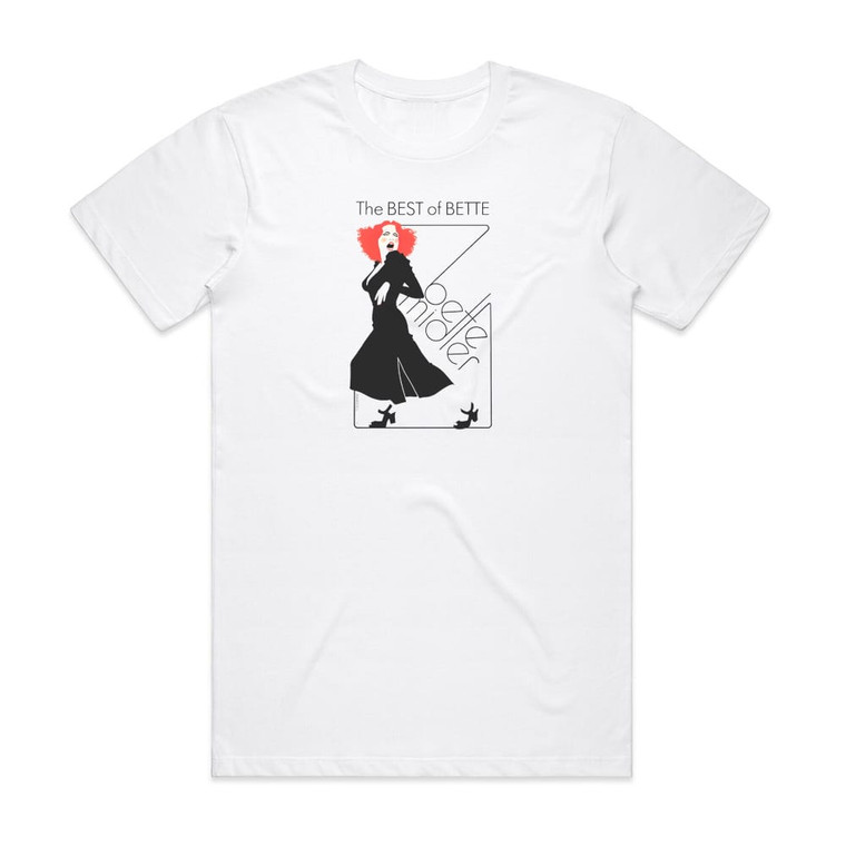 Bette Midler The Best Of Bette Album Cover T-Shirt White