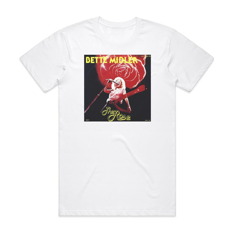 Bette Midler The Rose 1 Album Cover T-Shirt White