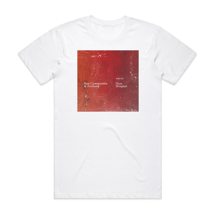 Bass Communion Haze Shrapnel Album Cover T-Shirt White