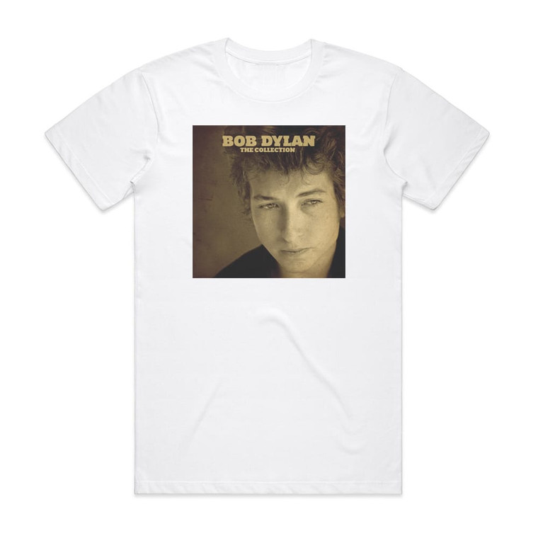 Bob Dylan The Collection Album Cover T-Shirt White