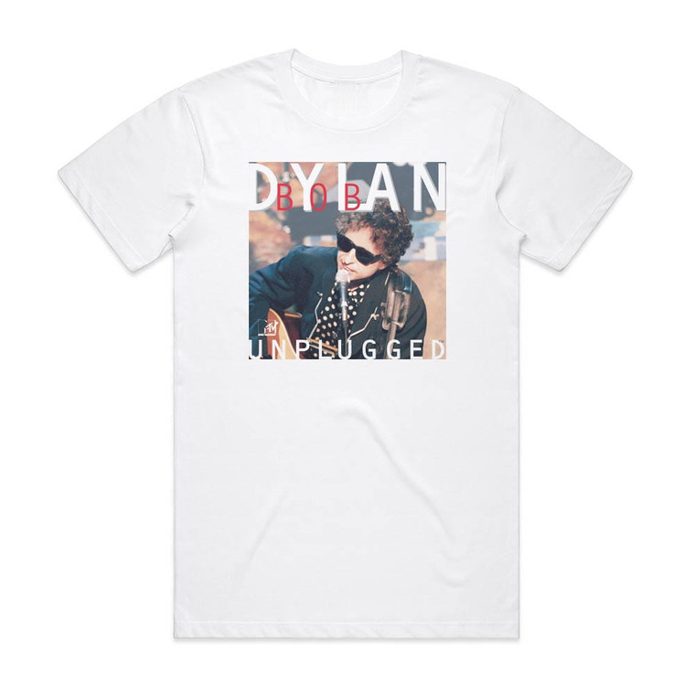 Bob Dylan Mtv Unplugged Album Cover T-Shirt White