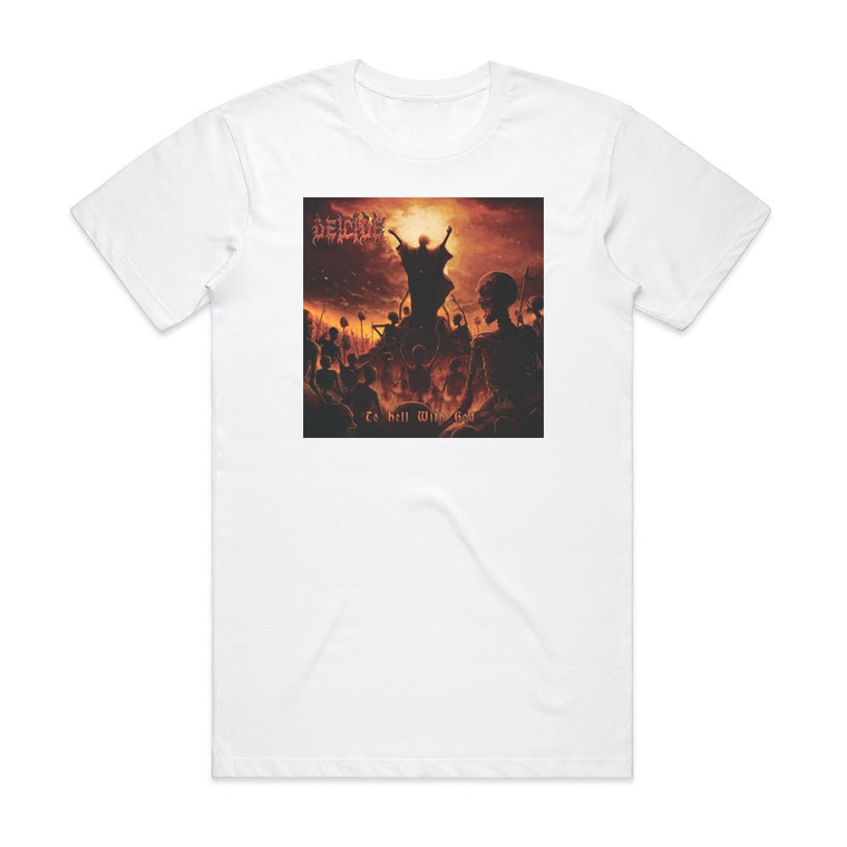 Deicide To Hell With God Album Cover T-Shirt White