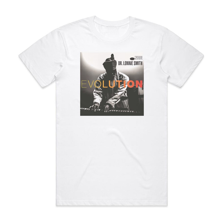 Dr Lonnie Smith Evolution Album Cover T-Shirt White