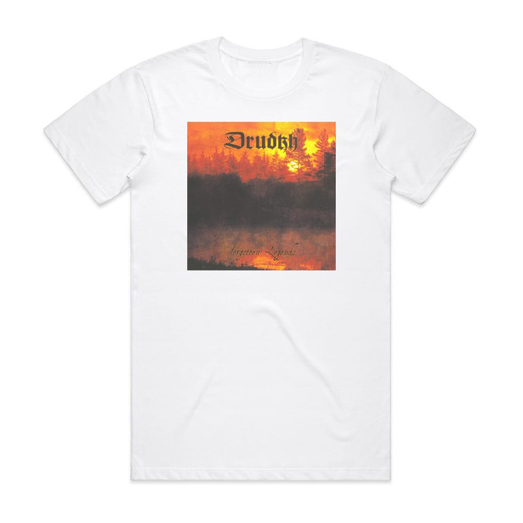 Drudkh Forgotten Legends Album Cover T-Shirt White