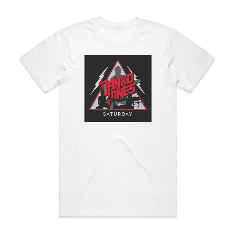 Danko Jones Saturday Album Cover T-Shirt White