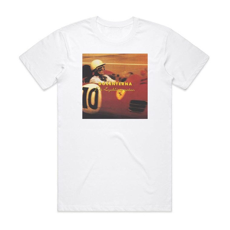 Docenterna P Lyckliga Gatan Album Cover T-Shirt White