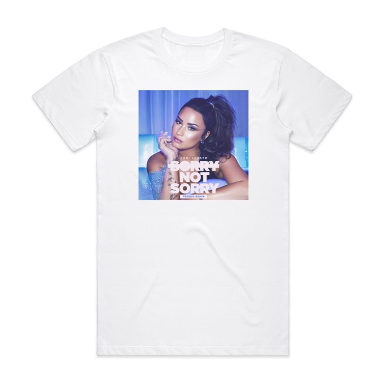 Demi Lovato Sorry Not Sorry Freedo Remix Album Cover T-Shirt White